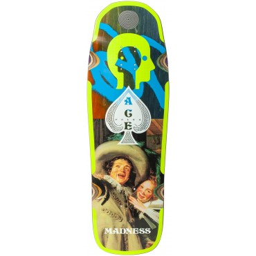 MADNESS Ace Blunt R7 10,0" Skateboard Deck shaped yellow