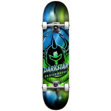 DARKSTAR Anodize FP Complete Skateboard 7,25" Lime/Blue with soft wheels