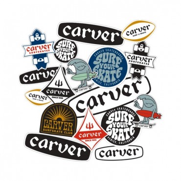 Carver sticker set 17 pcs vinyl die-cut