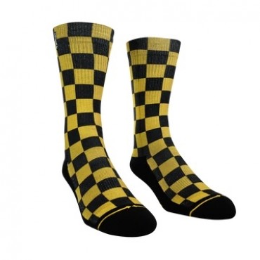 Merge4 Check yellow Sock Large