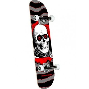 POWELL PERALTA Ripper Complete Skateboard 7,0" off silver red 