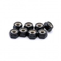 PARIS hardware lock nut black 8 stück set 