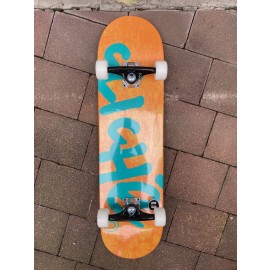 CLICHE Handwritten FP Complete Skateboard 8.0 orange teal