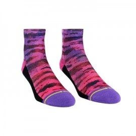 Merge4 Purple Water color Quarter Sock Large 