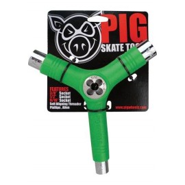 PIG Skate Tool green mit Gewindeschneider