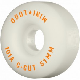 Mini Logo Wheels C-Cut #2 51mm 101A white 